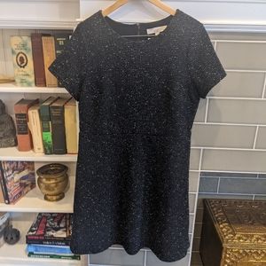 NWT black and white marled dress